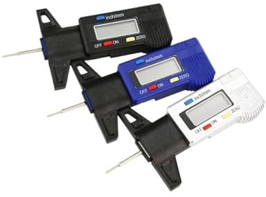 profondimetro Calibro di profondità del battistrada digitale for pneumatici for auto Misuratore di spessore dei pneumatici Calibri di misurazione dell'usura dei pneumatici for automobili Strumenti di