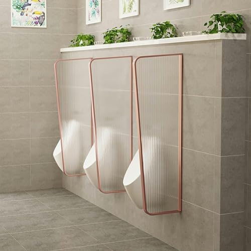 Urinal-Trennwand mit Edelstahl-Rahmen, Herren-Urinal-Sichtschutz, WC-Trennwand für Herren, Toilette, Trennwand für öffentliche Toiletten, Hotels, Bars, Restaurants
