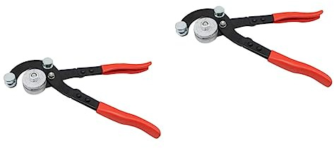 OZBME Kit di 2 Utensili a Molla per crimpatura di condotte, piegatubi, spelatura, crimpatura Manuale, Gomito per Tubi in Acciaio, Rame T