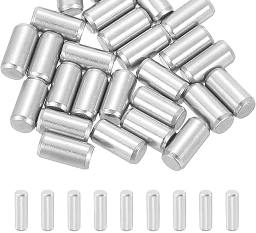 QUARKZMAN 30 Pc 3 X 5 Mm 316 Acciaio Inossidabile Spinotti Cilindrici, Perno Di Supporto Per Mensole Elementi Di Fissaggio Per Costruzione Macchine, Installazione Mobili, Colore Argento