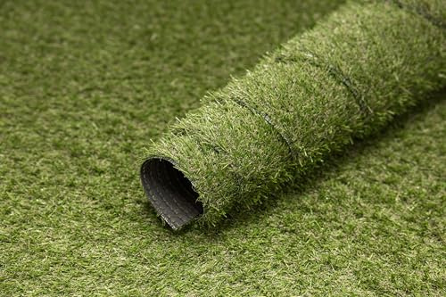 AKCILA Kunstrasen AIMSLEY 21mm 150x300 cm Kunstrasen für Balkon, Terrasse, Garten, Poolbereich, weich Wasserdurchlässig Grün Artificial Grass, Outdoor Kunstrasen Rollrasen mit Meterware, Rasenteppich