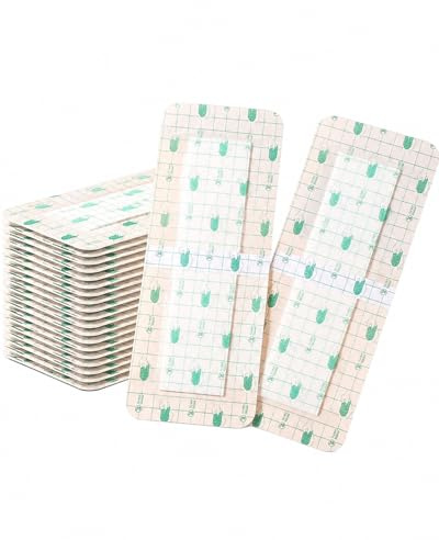 YIPFEN Apósitos Impermeables 20 unidades 10x25 cm, Adhesión Extra Fuerte para Ducha, Natación y Protección de Heridas.