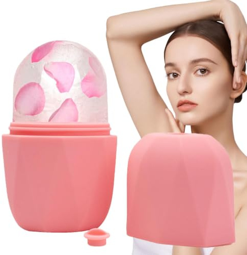 Silicone Ice Mould, Ice Roller for Face and Eyes | Ice Facial Roller to naturally tone and tighten the pea