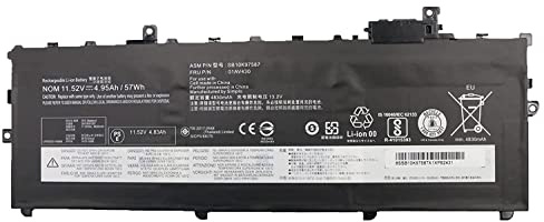 01AV430 SB10K97587 01AV431 SB10K97588 01AV494 SB10K97586 01AV429 SB10K97586 Laptop Batterie Ersatz für Lenovo ThinkPad X1 Carbon 5th Gen 2017 6th Gen 2018 Series (11.52V 4.95Ah/57Wh)