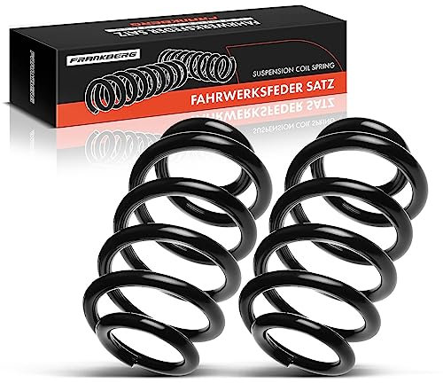 Frankberg 2x Muelles de chasis Muelles de suspensión Compatible con A4 8E2 A4 Avant 8E5 A4 Avant 8ED A4 8EC Replace# 8E0411105CF