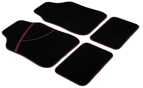 All Ride Autoteppiche universal - 4er Set - 66 x 44 cm / 28 x 42 cm - Schwarz