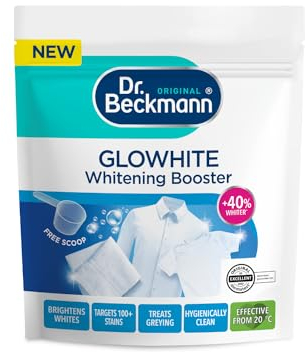 Dr. Beckmann Glowhite Potenciador de blanqueamiento | Quitamanchas y blanqueador de ropa | Elimina más de 100 manchas | 400 g