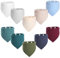 Hianjoo 10 Stück Lätzchen Baby Dreieckstuch Baby, Absorbierende Musselin Halstuch, Weiche Sabberlätzchen Halstücher Baby für Junge und Mädchen, Unisex