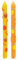 2 x Hand Painted 3D Citrus Lemon and Orange Colourful Dinner Candles | Ideal Birthday or Mothers Day Gift Unscented, 6 Hours Burn Time - Eco-Friendly | Summer Table Décor Talking Tables Branded