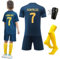 Trikot für Kinder,Outdoor Football Jersey Trikots,Trikot Sets Kinder,Fußballtrikot für Kinder,Trikot T-Shirt Shorts Socken und Schienbeinschoner Set