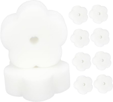 MOTHNUR 10pcs Efficient Pool Surface Oil Absorption Sponge Reusable Flower Sponge for Pool Cleaning Spa Maintenance