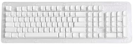 HDOYTXXM 104 teclas blanco Keycap Set XDA altura no caracteres para teclados mecánicos uso a largo plazo conjunto de tapa de teclado compatible