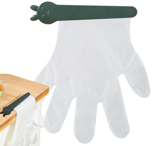 Wisylizv Glove Holder for Wall Mount - Clamp-On Gloves Organizer for Wall,Multifunctional Space-Saving Kitchen Storage Accessories for Outdoor Restaurants Hospital Workshop Laboratory Home