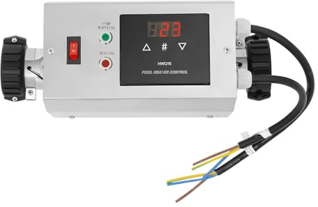 Aangeebone Wasser-Heizung-Thermostat Schwimmbad, Pool-Heizung elektrische Wasser-Heizung, Thermostat Pool-Heizung mit Temperaturregelung, für Familienbäder, Hotels und Private Schwimmbäder