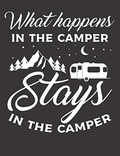 Diario de viaje en caravana: Tu libro personal de recorridos para viajes en caravana y camping ♦ formato A4+ ♦ motivo: what happens in the camper weiss