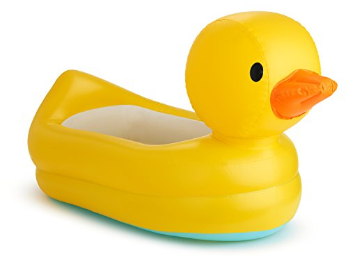 Munchkin Bañera Inflable White Hot Duck para Bebé | Juguete de Baño Ideal para Niños y Niños Pequeños para Viajar o Usar en Casa | Esenciales para Bebé | Pato