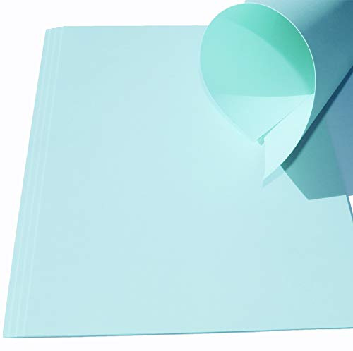 Top Lamination Laminiertechnik 10 Blatt Ton-Bastel-Karton DIN A3 240g/m² Aqua Dickes Ton-Papier 297x420mm Premium super zum Basteln - komplett durchgefärbt bedruckbar - sehr stabil DIY Bastelideen
