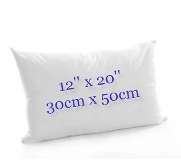 Rectangular Oblong Hollowfibre Cushion Pads Inner Inserts - Bounce Back Cushions (12x20)