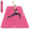 HAPBEAR Yogamatte XXL- Extra Groß Breit Yoga Matte, TPE Sportmatte Fitnessmatte rutschfest 183cm x122cmx6mm Dicke,Ultra Haltbar, Gymnastikmatte für Pilates, Gym, Zuhause, Workout- Rosa