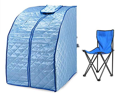 Sauna portátil de infrarrojos lejanos con silla, cabina de vapor plegable para interior para spa personal, pérdida de peso, desintoxicación y alivio del estrés