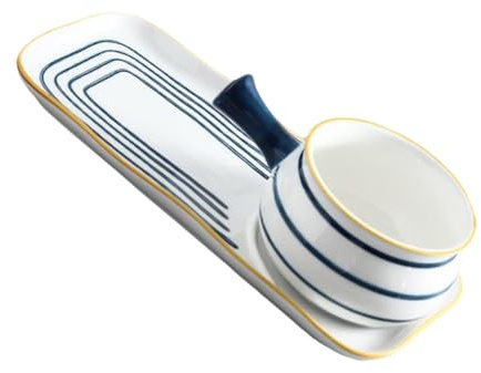 Didiseaon Hand-painted Ceramics Milk Pan for Bread Noodle Soup Pot for Kitchen Breakfast