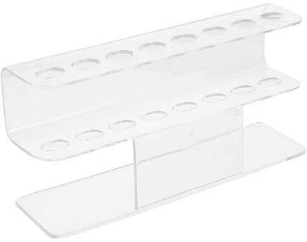 LALADEFIEE Porta Pinzette in Acrilico 8 Fori per Pinzette Peli Professionali, Supporto Pratico e Compatto per Uso Professionale o Domestico