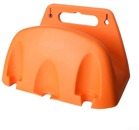 Besttoolifes Estante de manguera resistente para exteriores, colgador de manguera de jardín montado en la pared para mangueras de agua, piscina y compresor de aire, organizador de almacenamiento de