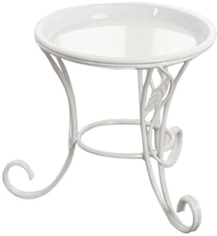 Soporte para de hierro forjado - Estante alto para macetas de metal, exhibición interior y exterior | Estante de Metal resistente para, hogar, jardín, balcón, Patio, accesorio decorati