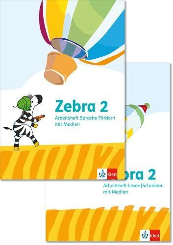 Zebra 2: Paket: Arbeitsheft Sprache Förderheft, Arbeitsheft Lesen/Schreiben Klasse 2 (Zebra. Ausgabe ab 2024)