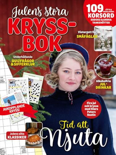 Julens stora kryssbok : 109 lätta och medelsvåra korsord, sudoku och andra tankenötter