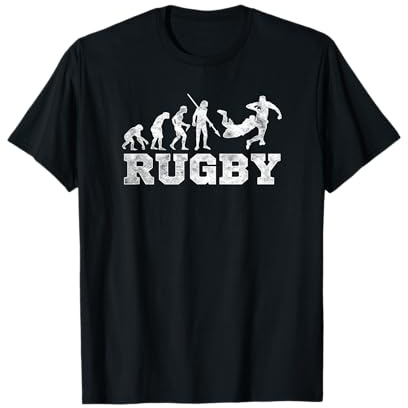 Rugby Evolution T-Shirt | Funny Rugby-Shirt Herren Damen Kinder T-Shirt