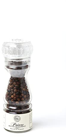 Baies & poivres du monde en moulin (60g, Moulin Poivre Rouge Kampot (Cambodge))