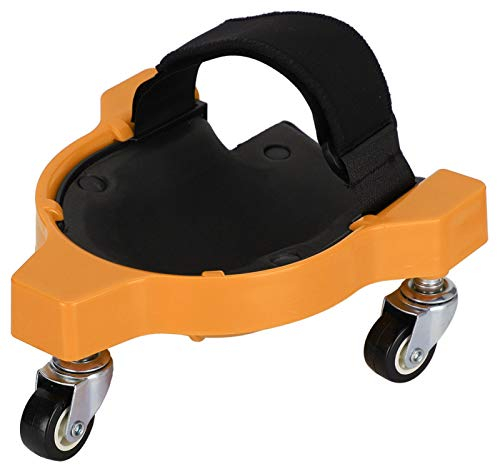 Fishawk Rollendes Kniekissen, Kniekissen für den Garten, multifunktionales Knietablett aus Schaumstoff mit verstellbarem Gurt, bequeme Knieschützer für die Holzbearbeitung (Gelb)