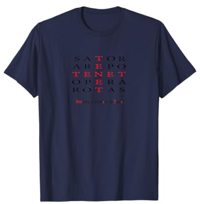 Entropy Merch Tenet Sator Carré Entropy a Mystery of Time T-Shirt