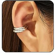 Ear Cuffs for Women Non Piercing Sparkling Huggie Ear Cuff Earrings Cuff Fake Cartilage Earrings (1 - (2pcs-s))