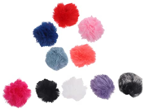 10stücke Mikrofon Windschutz Wind Muff Für Lavalier Mikrofone Furry Design Effektiver Windschutz Geeignet Für Innen Außeneinsätze