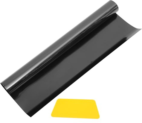 Zerodeko Película Adhesiva para Ventana de Casa Negra de Pet Superficie Suave que Crea Ambiente Oscuro para Dormir en Dormitorios y Hogar