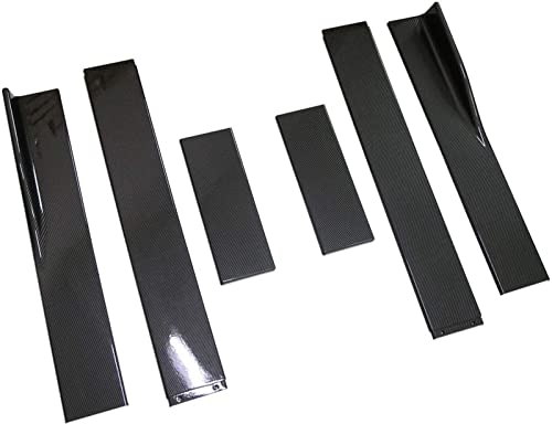 Auto Seitenrock Splitter Für VW Für Golf MK6 MK7 MK7.5 Für GTI Verlängerung Splitter Schürze Splitter Winglet Body Kit Auto Zubehör Seite Rock Universal Seitenschweller Spoiler (Farbe : 78.7in Carbon
