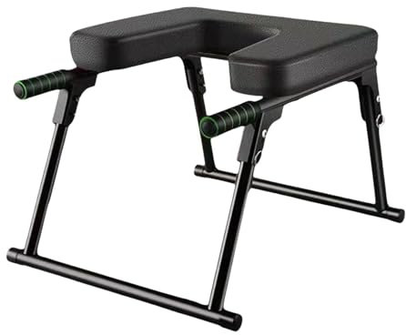 JISADER Yoga-Kopfstandbank, Übungskopfstand-Rückbeugen, Übungs-Workout, Kopfstandtrainer, Heim-Fitnessgerät, Inversionsstuhl, schwarz ohne Matte