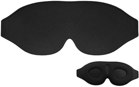Masque de sommeil - Lunettes de sommeil | Eye Blinder de nuit pour hommes et femmes dormant/travail posté | Couvre-yeux profilé confortable avec sangle réglable, bonnet profilé, bandeau pour la