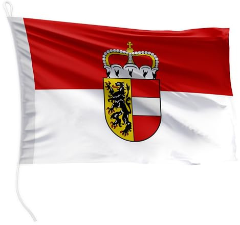 FLAGLY Premium Bootsfahne Salzburg 40 x 60 cm - 115g/m² Stoffgewicht - gedruckt, robust mit Strick & Schlaufe, Bootszubehör Motorboot (40 x 60 cm - Salzburg)