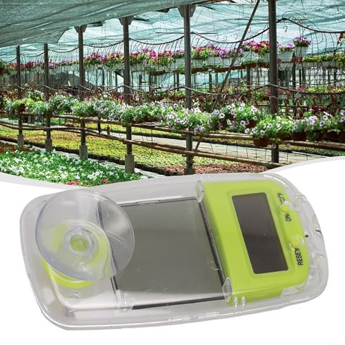Thermomètre solaire pour intérieur/extérieur, affichage 24 heures d'historique de -25 °C à +60 °C, pour maison, jardin, bureau