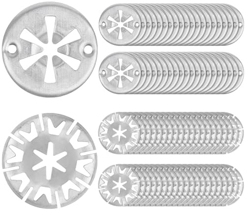 Jeboler 30mm Klemmscheiben Hitzeschutzblech 80 Stk Sicherungsscheiben Haube | Metall Star Befestigung Hitzeblech, zur Befestigung von Clips Hitzeschildern unter der Haube für Verschiedene Autos