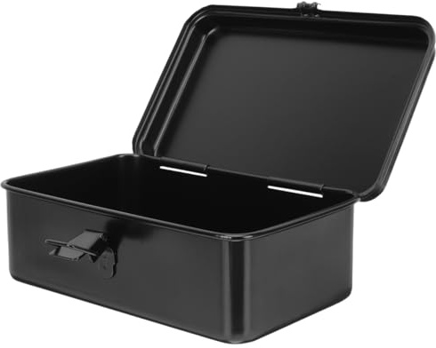 EXHUMKY Petite Boîte À Outils Portable Boîte À Outils En Métal Organisateur Pour Tournevis Vis Et Petites Pièces Rangement D'Outillage Pour Maison Garage Atelier Et Travail