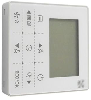 AMISENK Pantalla táctil de aire acondicionado, ajuste de temperatura, accesorio de aire acondicionado para regulaciones de temperatura interior