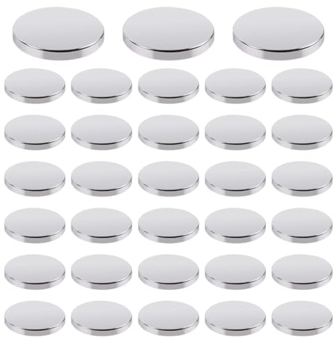 WUSJCOF 30 Pièces Aimants Néodyme Mini-Haftmagnete Ronds Auto-Adhésifs Aimants Puissants pour Tableau Blanc Réfrigérateur Bricolage (10x1,5 mm)