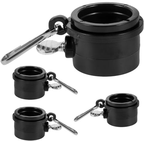 Abaodam 4pcs Flag Fasteners with Flagpole Spinner Rings Durable Mounting Clips for Easy Attachment and Detachment for Outdoor Use