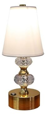 Accesorios de Dormitorio Lámpara de Mesa de Metal con Barra LED, luz Ambiental, Pantalla de Tela, Mesa de Centro, Sala de Estar, Estudio, Escritorio, luz Ornamental