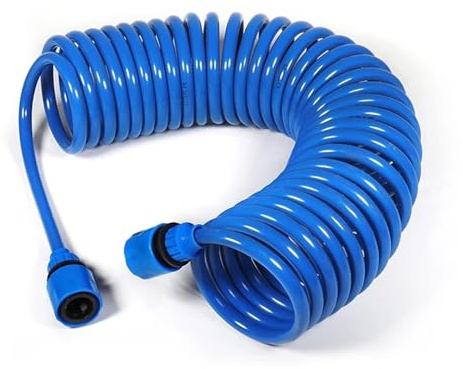 Tubo da giardino estensibile e retrattile da 750 cm/1000 cm/1500 cm Tubo for acqua di sorgente portatile for lavaggio auto e irrigazione di prati fioriti Curly
