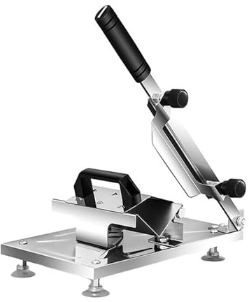 Cortador manual de carne con grosor ajustable de 0,258 mm, hoja de acero inoxidable para carne de res, cordero, jamón y verduras, para olla caliente, sándwiches, pizza